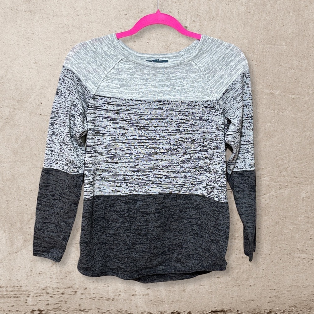 Karen Scott Colorblock Sweater NWT
